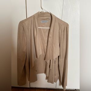 Tan suede blazer